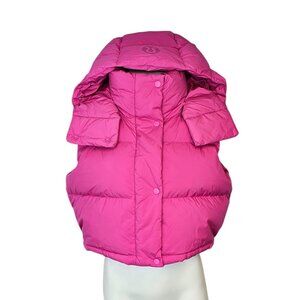 Lululemon Wunder Puff Cropped Vest, Down Filled, Sonic Pink, Puffer, Size 6